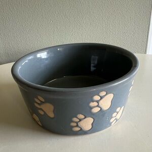 4.75" Paw Print Ceramic. Pet Bowl
2" Height × 4.75" Width x 4.75" Depth